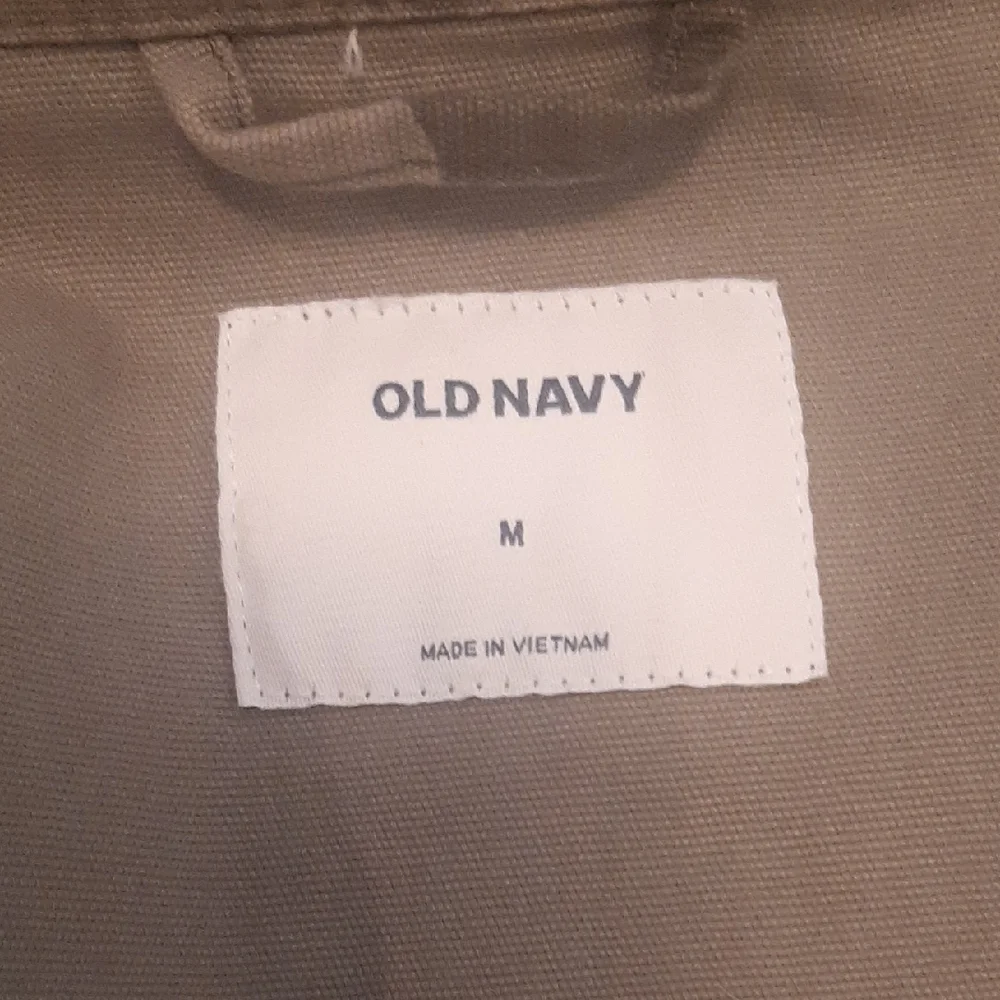Old🚢Navy Camouflage Full Zippered Snap Snap Pockets Jacket Size M - Picture 7 of 7